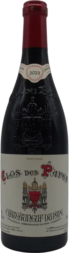 vue du vin Châteauneuf-du-Pape Clos des Papes 2023