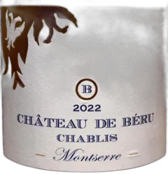 photos du vin Chablis Montserre 2022 Château de Beru