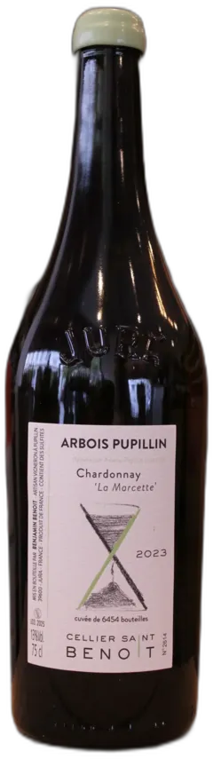 photo du vin Arbois Pupillin Chardonnay la Marcette 2023 Cellier Saint Benoit