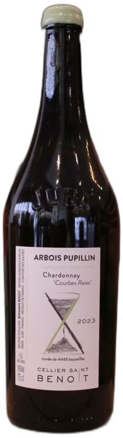 photos du vin Arbois Pupillin Courbes Raies Chardonnay 2023 Cellier Saint Benoit