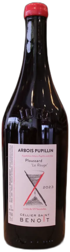 image du vin Arbois Pupillin Ploussard la Rouge 2023 Cellier Saint Benoit