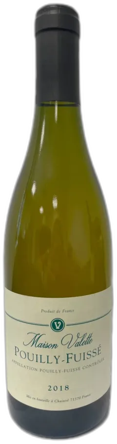 illustration du vin Pouilly-Fuissé 2018 Maison Valette