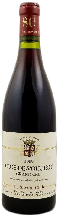 vue du vin Savour Club Clos Vougeot 1989
