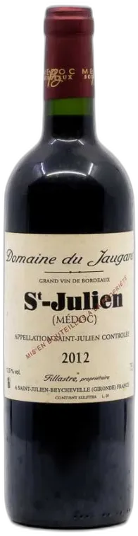 vue du vin Domaine du Jaugaret Saint Julien