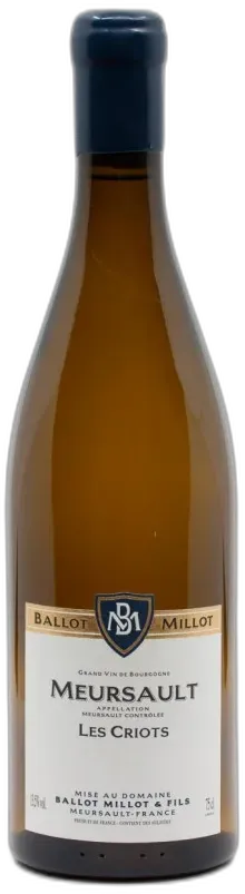 capture du vin Ballot Millot Meursault les Criots 2022