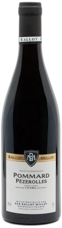 vue du vin Ballot Millot Pommard 1er Cru Pézerolles