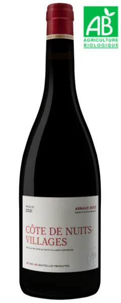 image du vin Maison Arnaud Boué Côtes de Nuits Villages Rouge 2021