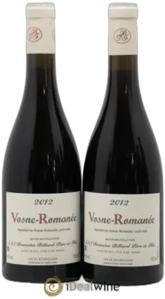 photo Vosne-Romanée Domaine Billard Père et Fils 2012