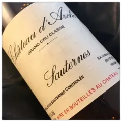 photo du vin Sauternes Chateau d'Arche
