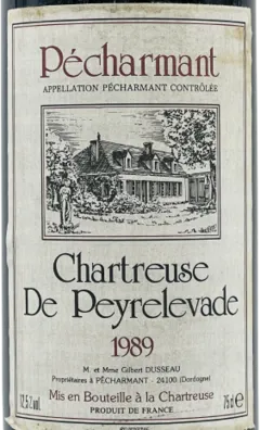 illustration du vin Chartreuse de Peyrelevade