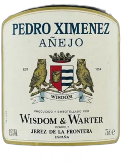 illustration du vin Wisdom et Warter Pedro Ximenez Anejo