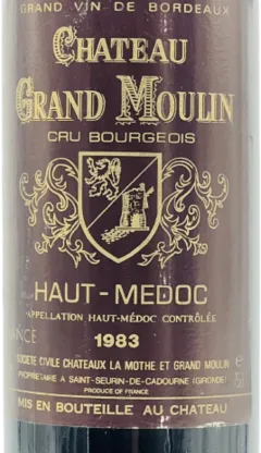 photo du vin Château Grand Moulin