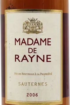 image du vin Madame de Rayne