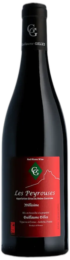 aperçu du vin Guillaume Gilles Côtes du Rhône Rouge "les Peyrouses" 2022