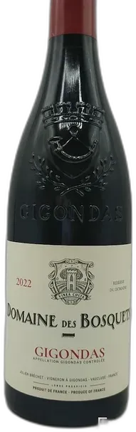 image du vin Gigondas Domaine des Bosquets Reserve