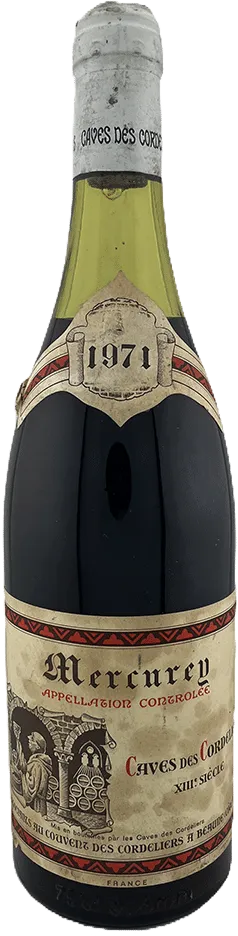 photo 1971 Vin de Bourgogne Mercurey Caves des Cordeliers