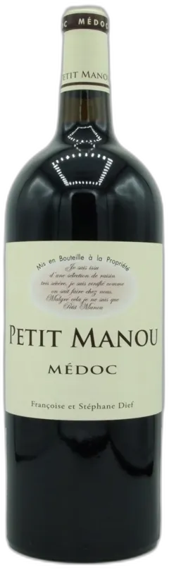 photo du vin Françoise et Stéphane Dief Aoc Médoc Petit Manou 2019 Magnum