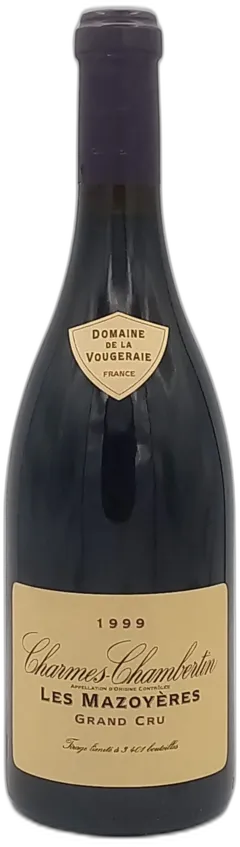 capture du vin Bourgogne Charmes Chambertin Grand Cru 1999 Domaine de la Vougeraie