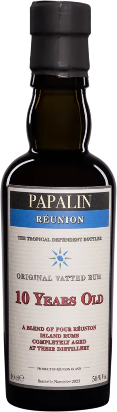 photos du vin Vélier Rhum Vieux de Mélasse de la Réunion "Papalin - 10 Ans" Brun Giftbox