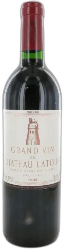 photos du vin Château Latour 1986