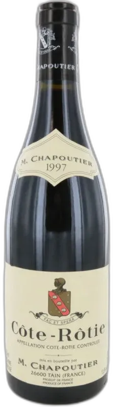 aperçu du vin Côte Rôtie 1997 Chapoutier