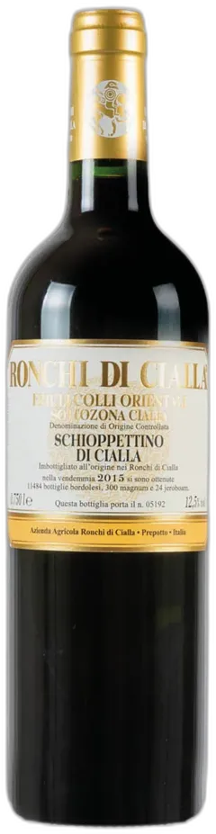 photo du vin Friuli Colli Orientali Doc Schioppettino di Cialla Ronchi di Cialla 2019