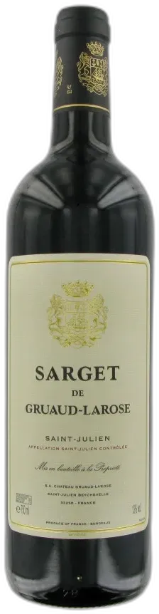 image du vin Sarget de Gruaud Larose 2018
