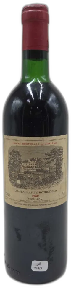 photo du vin Château Lafite Rothschild Tlb 1980