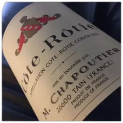 aperçu du vin Chapoutier Cote Rotie 1997 Eta