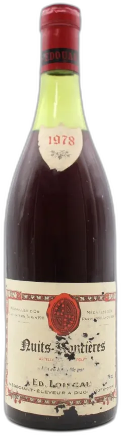 photo du vin Nuits-Roncières 1978 Loiseau