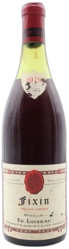 illustration du vin Fixin 1979 Loiseau