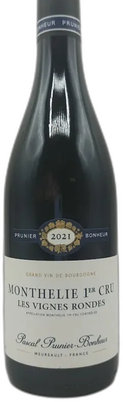 photo du vin Monthelie Premier Cru Domaine Pascal Prunier Bonheur les Vignes Rondes 2021