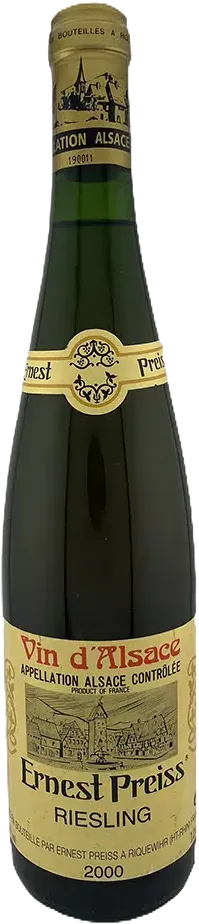 vue du vin Vin d’Alsace Riesling Ernest Preiss