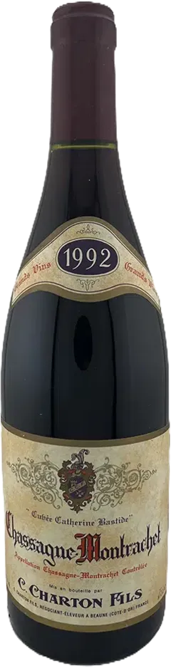 capture du vin 1992 Vin de Bourgogne Chassagne-Montrachet c Charton Fils