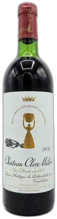 vue du vin 1978 Château Clerc Milon