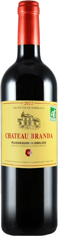 photo du vin Château Branda, 2022 a O.p Puisseguin Saint-Émilion, Vin Rouge