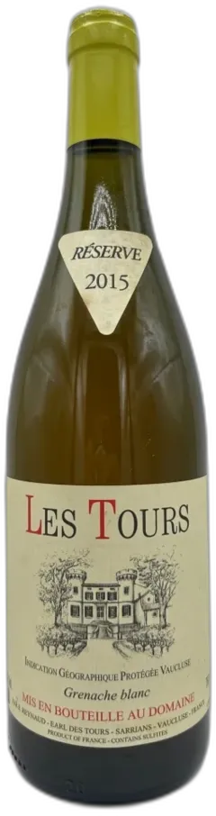 image du vin Château des Tours les Tours Grenache Reserve Vallée du Rhône France