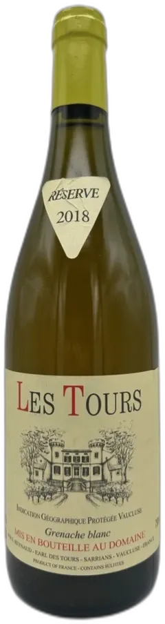 image du vin Château des Tours les Tours Grenache Reserve Vallée du Rhône France