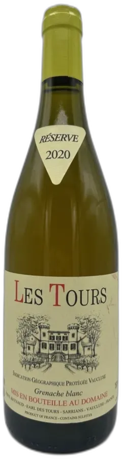 image du vin Château des Tours les Tours Grenache Reserve Vallée du Rhône France