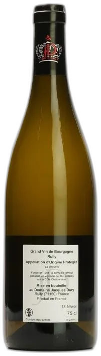 photo du vin Rully 1er Cru la Chaume Dury