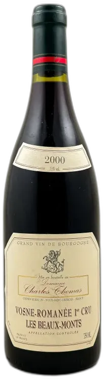 vue du vin Charles Thomas Vosne Romanée 1er Cru Les Beaux-Monts