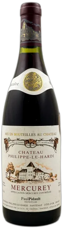 aperçu du vin Philippe le Hardi Mercurey 1989