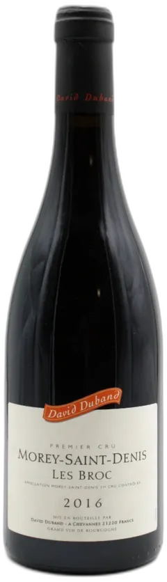photo du vin David Duband Morey Saint Denis 1er Cru les Broc