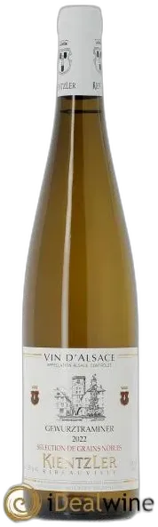 illustration du vin Alsace Gewurztraminer Sélection de Grains Nobles Kientzler 2022