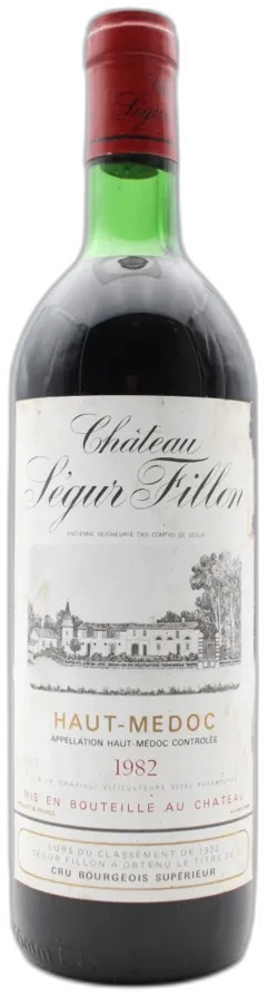 illustration du vin Château Ségur Fillon 1982