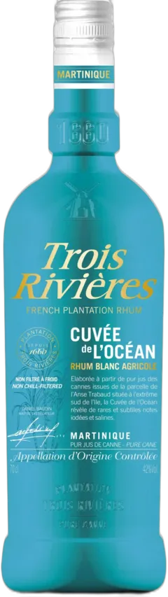capture du vin Rhum Agricole Martinique Blanc Trois Rivières Cuvée de l’Océan