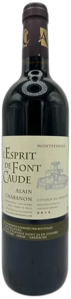 photo du vin l’Esprit de Font Caude