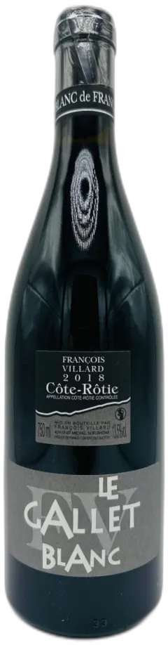 illustration du vin Domaine Francois Villard Cotes Rotie le Gallet Vallée du Rhône France