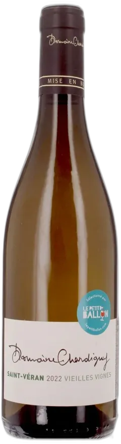 vue du vin Domaine Chardigny Saint-Véran Vieilles Vignes Aop Saint-Véran Blanc 2022