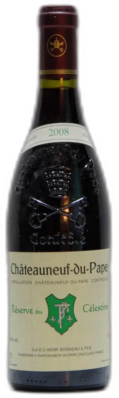 capture du vin 2008 Henri Bonneau, Chateauneuf-du-Pape Reserve des Celestin